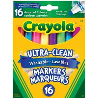 Crayola 24 Count Fine Line Washable Markers or 16 Count Broad Line Washable Markers