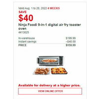 Ninja Foodi 9-in-1 Digital Air Fry Toaster Oven