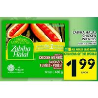 Zabiha Halal Chicken Wieners