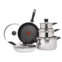 T-Fal 10-Pc Stainless Steel, Non-Stick Cook Set