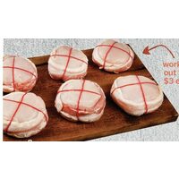 Fresh Seasoned Bacon Wrapped Chicken Breast Medallions