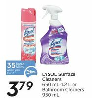 Lysol Surface Cleaner Or Bathroom Cleaners 