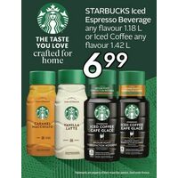 Starbucks Iced Espresso Beverage Any Flavour Or Iced Coffee Any Flavour