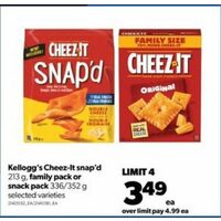 Kellogg's Cheez-It Snap'd Or Snack Pack