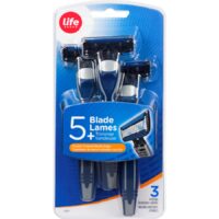 Life Brand 5 Blade Disposable Razors