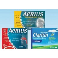 Aerius or Claritin Allergy Products