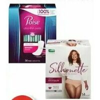 Depend or Poise Incontinence Products