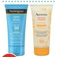 Neutrogena or Aveeno Sun Care Products