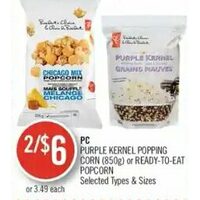 PC Purple Kernel Popping Corn Or Ready-To-Eat Popcorn
