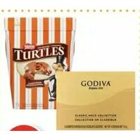 Turtles Original, Perugina Baci or Godiva Boxed Chocolates