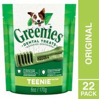 Greenies, Pedigree or Cesar Dog Treats