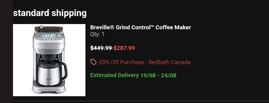 BREVILLE Grind Brew 12 Cup Coffee Maker CLEAN GRINDER & COFFEE CHUTE  MESSAGE 