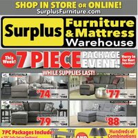 Surplus Furniture - 7-Piece Package Event (Thunder Bay/Sault Ste. Marie - ON) Flyer