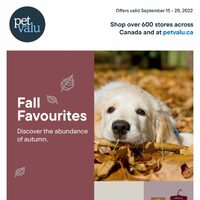 Pet Valu - 2 Weeks of Savings - Fall Favourites (BC) Flyer