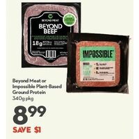 Beyond Meat Or Impossible Plant-Based Ground Protein