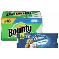 Charmin Bathroom Tissue or Bounty Paper Towel