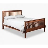 Portman Solid Pine Mission Style Bed Frame Queen 