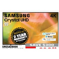 Samsung 55" UHD 4K Smart Crystal Display TV