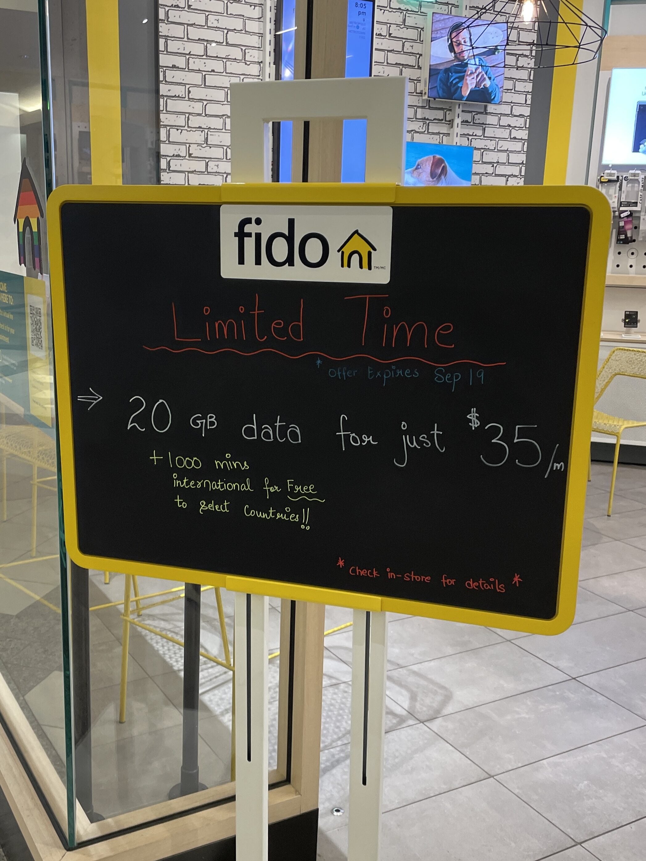Fido square 2025 one mall
