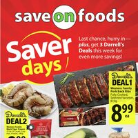 Save On Foods - Weekly Savings - Saver Days (Vancouver Area/BC) Flyer