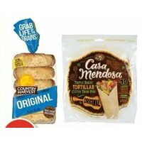 Casa Mendosa Tortillas or Country Harvest Bagels 