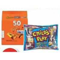 Child's Play Candy, Mars Fun Size or Hershey's Fun Treats