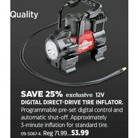 Motomaster Digital Direct -Drive Tire Inflator 