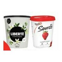 Yoplait Source Tubs, Liberte Classique Yogurt
