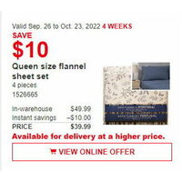 Queen Size Flannel Sheet Set