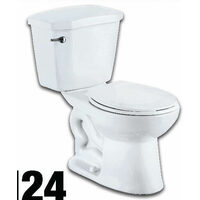 Glacier Bay Premier All-In-One 6LPF Round-Front Toilet 
