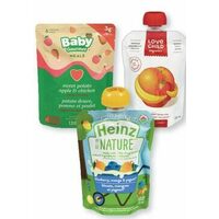 Baby Gourmet, Heinz or Love Child Baby Food Pouches