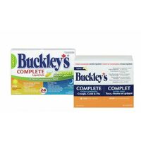 Buckley's Complete or Cold & Sinus Liquid Gels or Complete Daytime Caplets