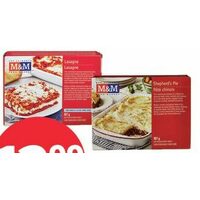 M&m Food Market Lasagna Chicken Lasagna Shepherd's Pie or Cabbage Rolls 