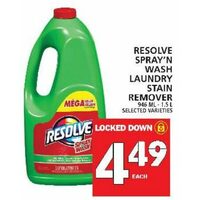 Resolve Spray'n Wash Laundry Stain Remover