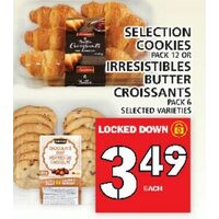 Selection Cookies Or Irresistibles Butter Croissants