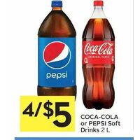 Coca-Cola Or Pepsi Soft Drinks 
