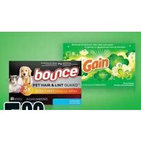 Bounce or Gain Softener Sheets