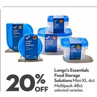 Longo's Essentials Food Storage Solutions 