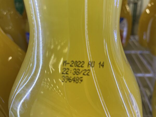 Orange juice expiration clearance date