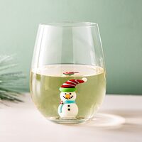 Christmas Buddies Stemless Wine Glass