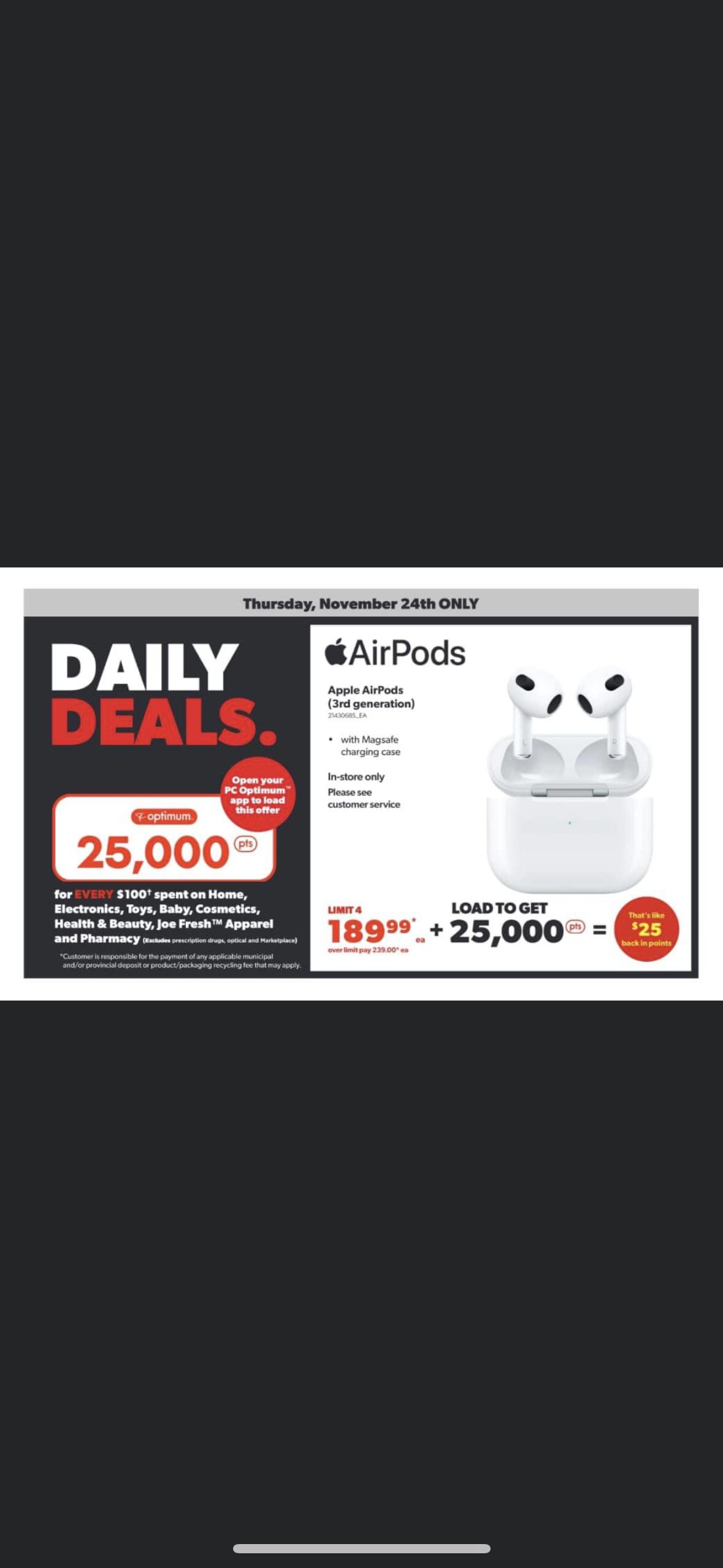 Airpods 3rd discount generation black friday