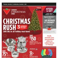 Canadian Tire - Weekly Deals - Christmas Rush (Ottawa Area/Winnipeg Area/Saskatoon Area/Thunder Bay/Calgary Area) Flyer