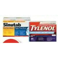 Benylin Cough Syrup, Sinutab or Tylenol Cold Products