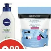 Neutrogena Facial Wipes, Nivea Body Lotions Or Facial Cleansers