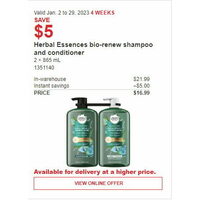 Herbal Essences Bio-Renew Shampoo and Conditioner