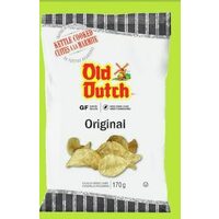 Old Dutch Potato Chips, Old Dutch Ridgies, Old Dutch Kettle 