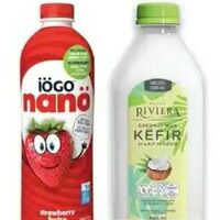 Iogo Nano Drinkable Yogourt Or Rivera Kefir 