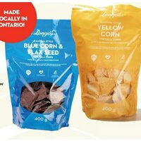 Longo's Blue Corn & Flax Seed Or Yellow Corn Tortilla Chips 