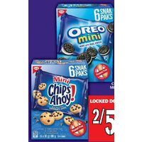 Christie Oreo or Chips Ahoy! Mini Cookies