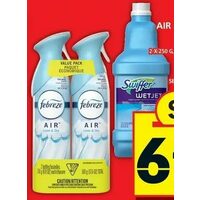 Febreze Air Freshner Spray or Oil Refill, Swiffer Cleaner